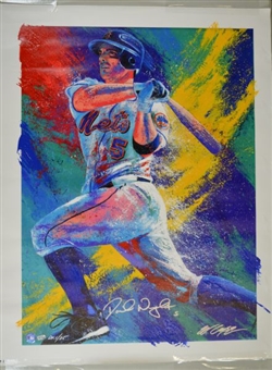 David Wright Autographed Deluxe on Canvas Embellished by Bill Lopa Limited Edition #1/25